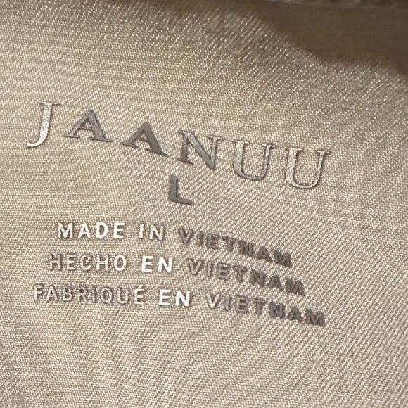 Jaanuu 3-pocket scrub top v-neck soft khaki size large - Picture 4 of 5